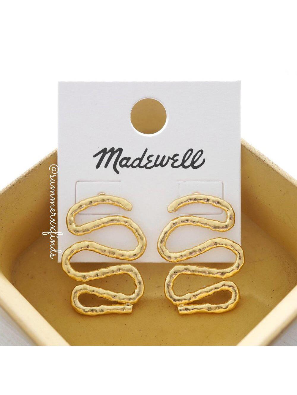 Madewell Wavy Drop Earrings